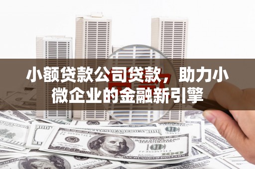 保德小额贷款公司贷款，助力小微企业的金融新引擎