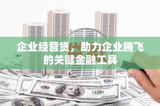 保德企业经营贷，助力企业腾飞的关键金融工具