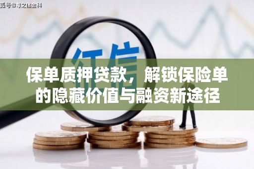 保德保单质押贷款，解锁保险单的隐藏价值与融资新途径