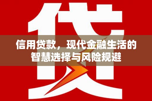 保德信用贷款，现代金融生活的智慧选择与风险规避