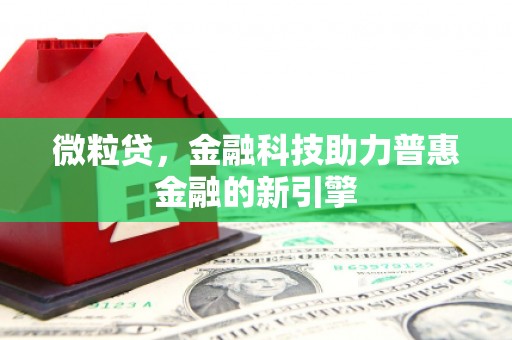 保德微粒贷，金融科技助力普惠金融的新引擎