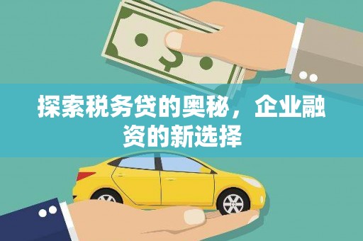 保德探索税务贷的奥秘，企业融资的新选择