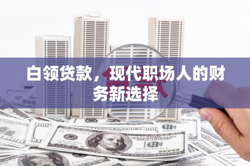 保德白领贷款，现代职场人的财务新选择