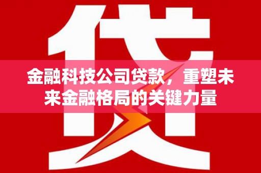 保德金融科技公司贷款，重塑未来金融格局的关键力量