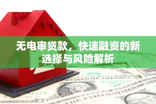 保德无电审贷款，快速融资的新选择与风险解析