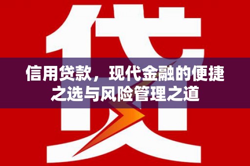 保德信用贷款，现代金融的便捷之选与风险管理之道