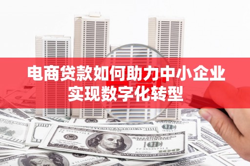 保德电商贷款如何助力中小企业实现数字化转型