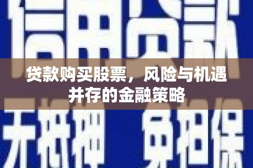 保德贷款购买股票，风险与机遇并存的金融策略
