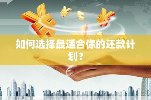 保德如何选择最适合你的还款计划？
