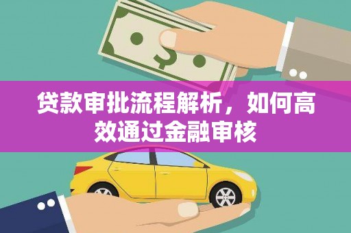 保德贷款审批流程解析，如何高效通过金融审核