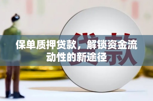 保德保单质押贷款，解锁资金流动性的新途径