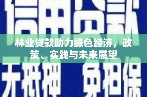 保德林业贷款助力绿色经济，政策、实践与未来展望