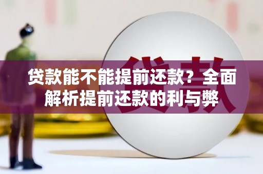 保德贷款能不能提前还款？全面解析提前还款的利与弊