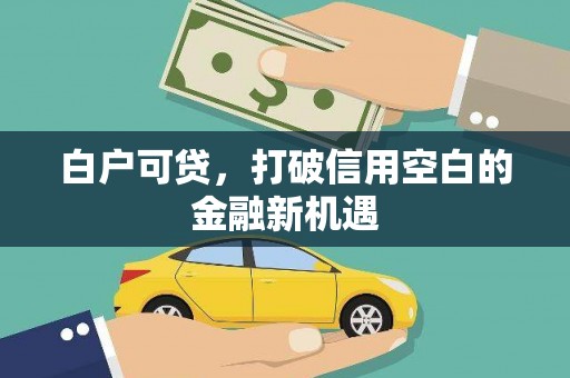保德白户可贷，打破信用空白的金融新机遇