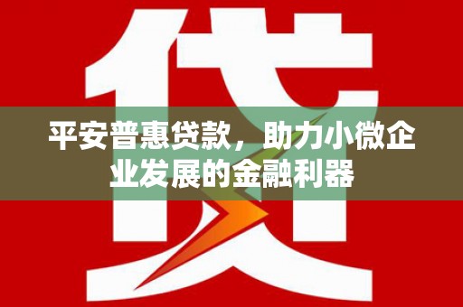 保德平安普惠贷款，助力小微企业发展的金融利器