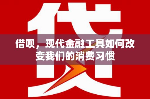 保德借呗，现代金融工具如何改变我们的消费习惯
