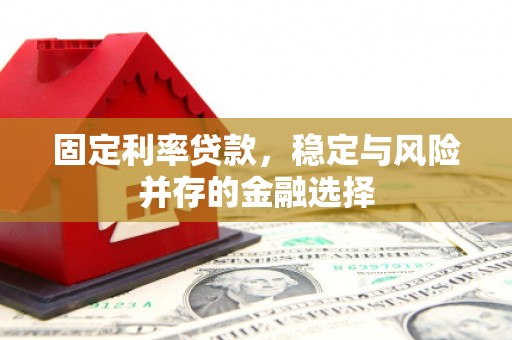 保德固定利率贷款，稳定与风险并存的金融选择
