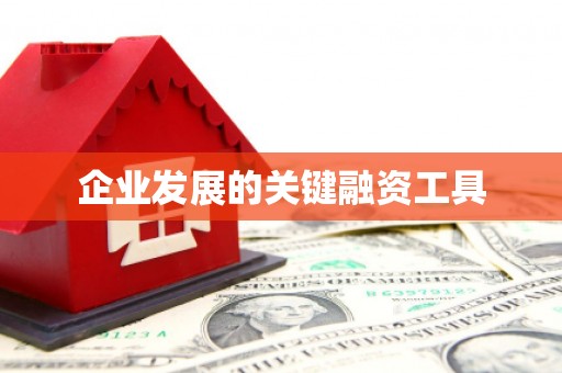 保德企业发展的关键融资工具
