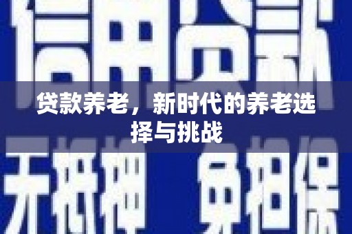 保德贷款养老，新时代的养老选择与挑战