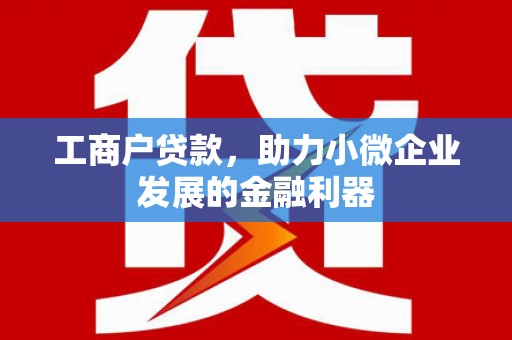 保德工商户贷款，助力小微企业发展的金融利器