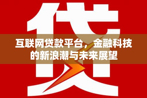 保德互联网贷款平台，金融科技的新浪潮与未来展望