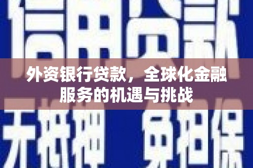 保德外资银行贷款，全球化金融服务的机遇与挑战