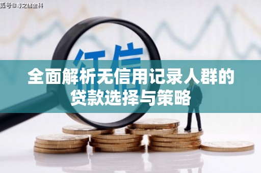 保德全面解析无信用记录人群的贷款选择与策略