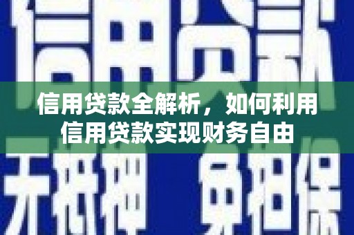 保德信用贷款全解析，如何利用信用贷款实现财务自由