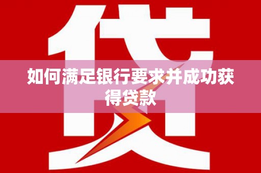 保德如何满足银行要求并成功获得贷款